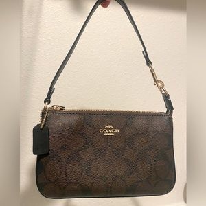 Coach Nolita 19 In Signature Canvas in Gold/Brown Black